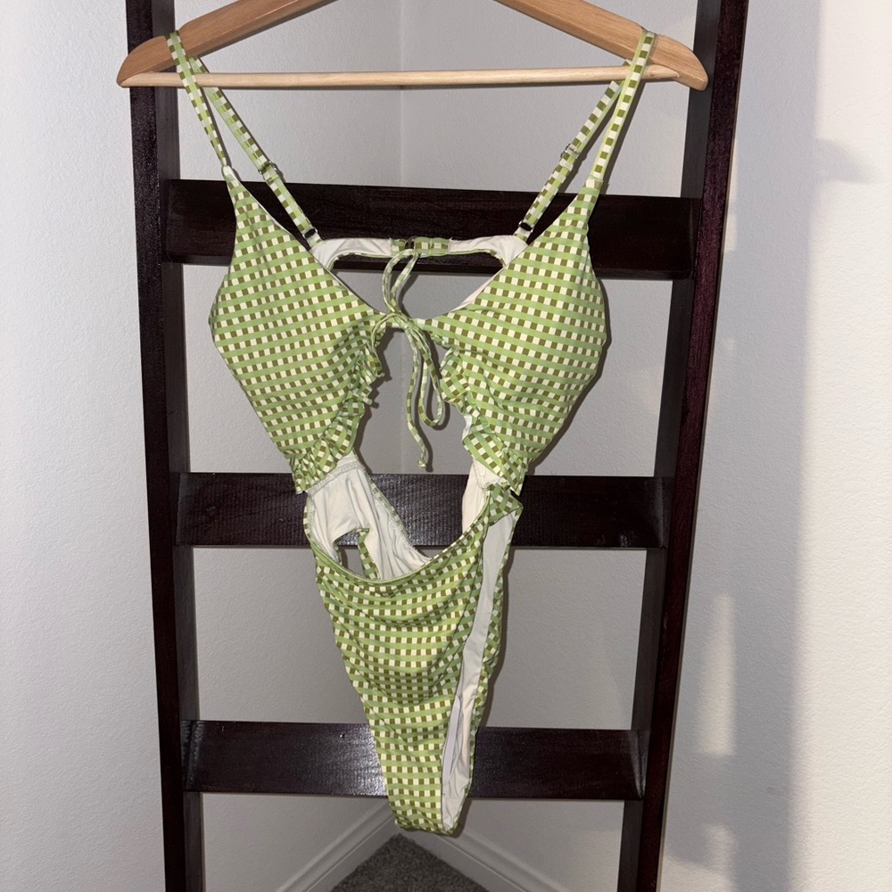 Dippin' Daisy's Green Checkered Swimwear